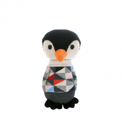Anne Claire Petit knuffel pinguïn Lars grijs