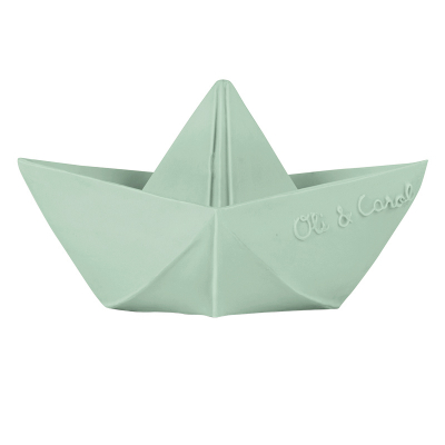 Oli & Carol origami bijt- en badspeeltje boot munt