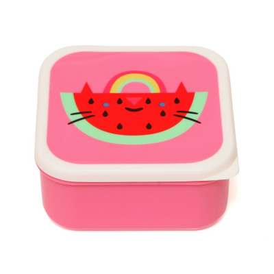 Petit Monkey lunchboxset watermeloen