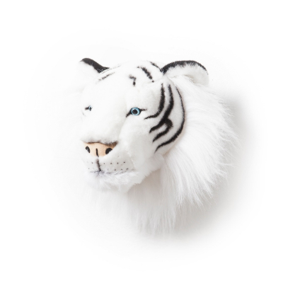 Wild & Soft dierenkop witte tijger