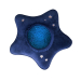 Dynamische projector blauwe ster van Pabobo