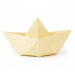 Oli & Carol origami bijt- en badspeeltje boot vanille 