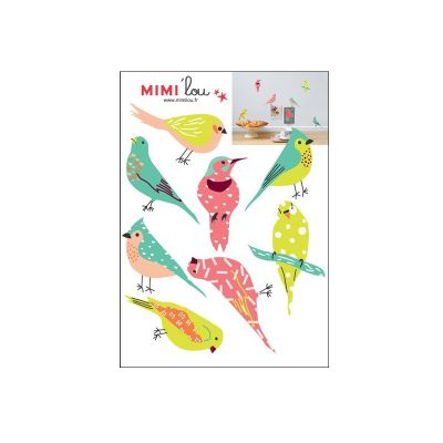 MIMI 'lou muurstickers vogels just a toch